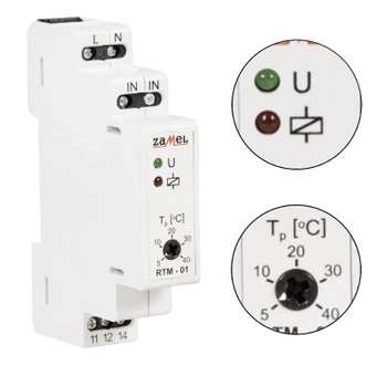 Regulator temperatury 5-40°C Bez sondy EXTA ZAMEL