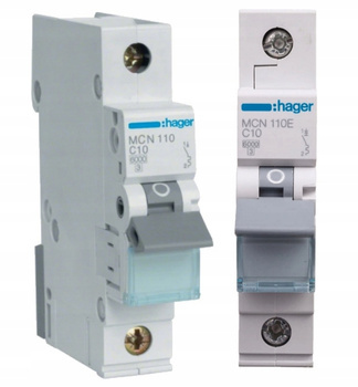 HAGER Wyłącznik nadprądowy Bezpiecznik 1P C 10A