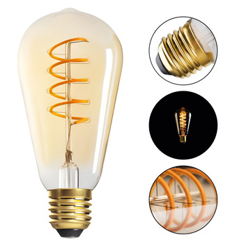 Kanlux Żarówka LED Ozdobna Filament Duży Gwint E27 4W=25W Super Ciepła
