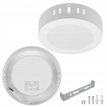 Lampa Oprawa Natynkowa Oświetleniowa LED Okrągła 17cm 12W 4000K + Zasilacz