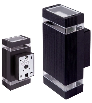 Kinkiet Zewnętrzny Oprawa elewacyjna LED Lampa Ogrodowa IP54 Czarna