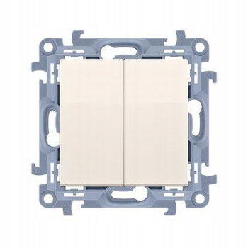 SIMON 10 Łącznik świecznikowy podświetlany KREMOWY