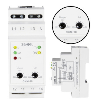 ZAMEL Cyfrowy czujnik Kolejności i Zaniku Faz CKM