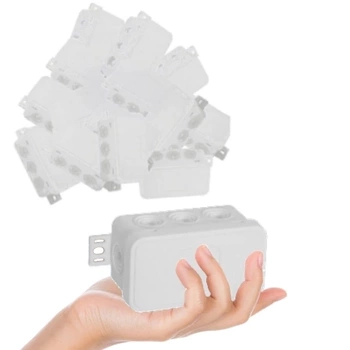 VIPLAST Puszka Natynkowa Hermetyczna Na Klik IP54 80x45x41 mm Biała 10szt