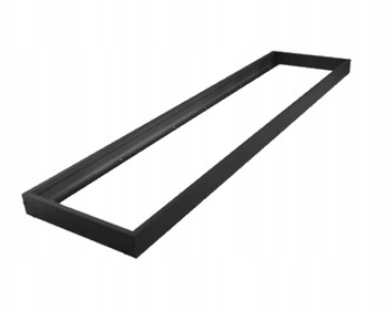 Czarna Ramka Natynkowa Aluminiowa do Montażu Panelu LED 120cmx30cm