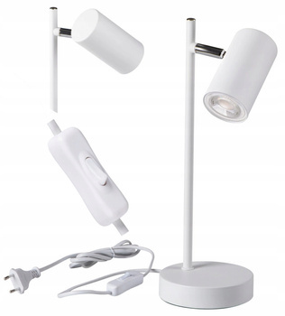 Kanlux Lampka Nocna Stołowa Evalo 10W GU10 Biała