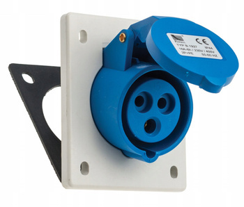 Gniazdo Skośne Tablicowe 16A 3P 250V IP44