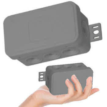 VIPLAST Puszka Natynkowa Hermetyczna Na Klik IP54 80x45x41 mm Popiel 1 Szt