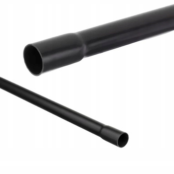 AKS Rura Kielichowa Elektroinstalacyjna Sztywna Czarna Średnica 20mm 2M