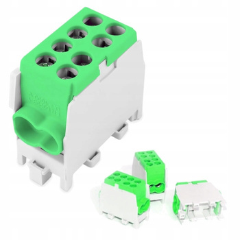 Blok Rozdzielczy Zacisk Odgałęźny 10-35 mm² 125A Zielony