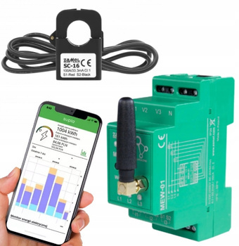 SUPLA Licznik Energii Prądu Wi-Fi 1F+N MEW-01