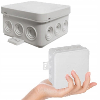 VIPLAST Puszka Natynkowa Hermetyczna Na Klik IP54 85x85x41 mm Biała 1szt