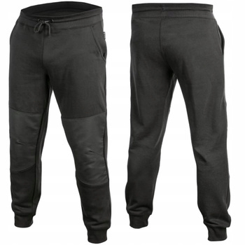 MURG Dresy Spodnie Dresowe Robocze Sportowe Wzmocnione Kolana Czarne 3XL 58