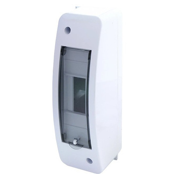 Rozdzielnica Natynkowa Skrzynka Biała z klapką ABS IP40 1x2 RNT 2