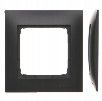 Simon 54 Ramka Pojedyncza 1-krotna Premium Czarny Mat