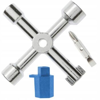 Kluczyk Klucz Uniwersalny Do Szaf Szafek Rozdzielczych 6 Końcówek 76 mm